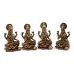 Ancient Wisdom Brass Miniature Gods – Laxmi (49mm) - Image 5