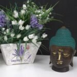 Ancient Wisdom Large Brass Classic Buddha Head Statue - Image 2