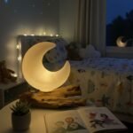 Ancient Wisdom DriftGlow Crackle Half Moon Shade Lamp - Image 5