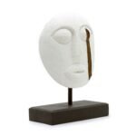 Ancient Wisdom Timor Tribal Albasia Wood Decorative Mask – White - Image 3