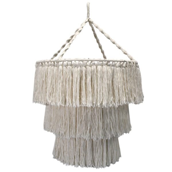 Ancient Wisdom Natural Macrame Soft Cotton Chandelier