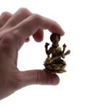 Ancient Wisdom Brass Miniature Gods – Sarswati (49mm) - Image 3