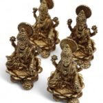 Ancient Wisdom Brass Miniature Gods – Laxmi (49mm) - Image 4