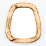 Ancient Wisdom Set of 3 Light Wood Finish Pebble Shaped Mirrors - Image 8