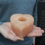 Ancient Wisdom Himalayan Salt Medium Heart Shaped Candle Holder - Image 3