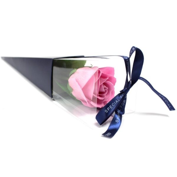 Ancient Wisdom Single Pink Rose Soap Flower