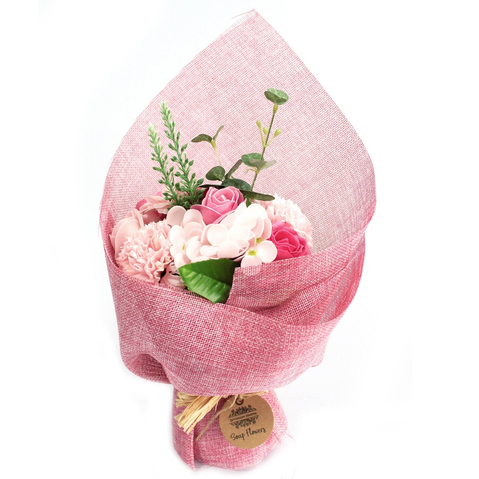 bG9jYWw6Ly9tZWRpYS9TUi9FQy82MFIzMEMxRzZHV0tFQ1NSLzdjYmIzZTQ1LmpwZWc.jpg Ancient Wisdom Pink Standing Soap Flower Bouquet - Image 1