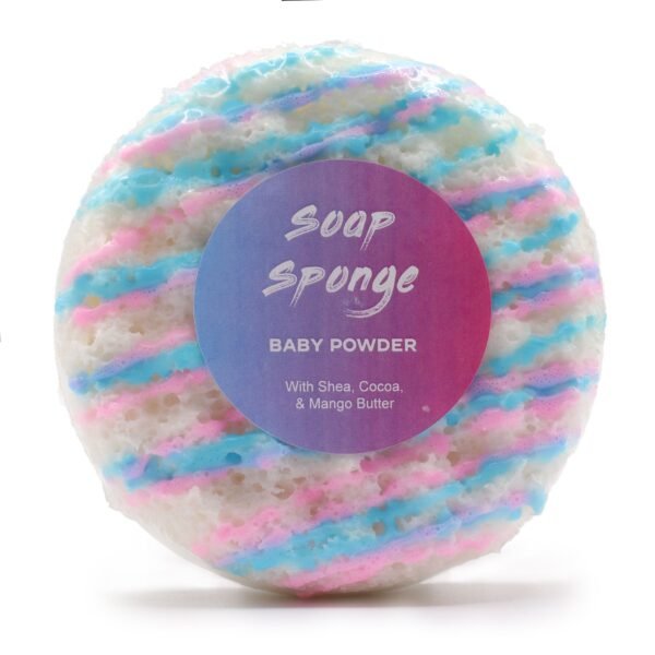 Ancient Wisdom Baby Powder Shea Butter Bubble Soap Sponge