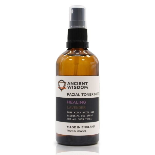 Ancient Wisdom Facial Toner Mist Healing Lavender Pure Witch Hazel