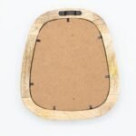 Ancient Wisdom Set of 3 Light Wood Finish Pebble Shaped Mirrors - Image 3