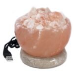Ancient Wisdom Himalayan Crystal Salt USB Multicolour Fire Bowl Lamp
