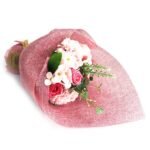 Ancient Wisdom Pink Standing Soap Flower Bouquet - Image 2