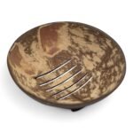 Ancient Wisdom Round 11cm Natural Coconut Soap Dish - Image 9
