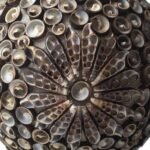 Ancient Wisdom Chocolate Twist Oval 20cm Boho Sea Shell Lamp - Image 2