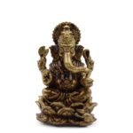 Ancient Wisdom Brass Miniature Gods – Ganesha (30mm) - Image 4