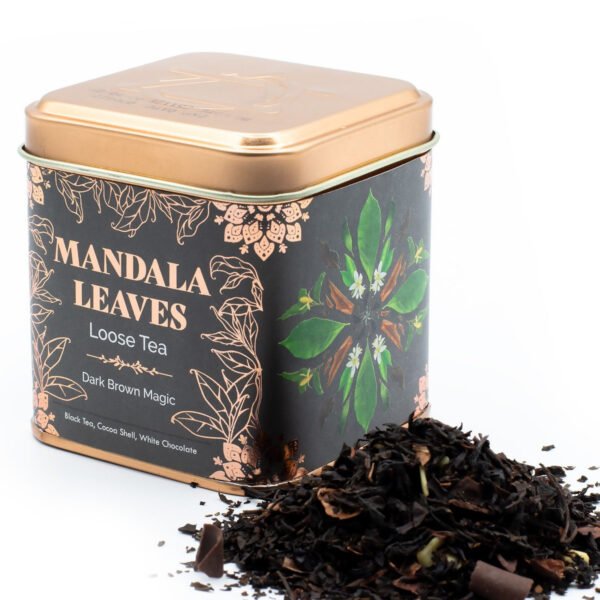 Ancient Wisdom 50g Dark Brown Magic Chocolate & Almond Blend Tea Leaves