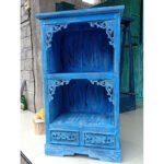 Ancient Wisdom Bluewash Albasia Wood Bathroom Cabinet - Image 4