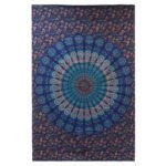 Ancient Wisdom Single Cotton Bedspread + Wall Hanging – Classic Mandala