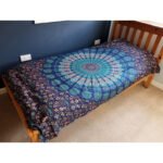 Ancient Wisdom Single Cotton Bedspread + Wall Hanging – Classic Mandala - Image 2