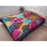 Ancient Wisdom Double Cotton Bedspread + Wall Hanging – Dreamcatcher - Image 3