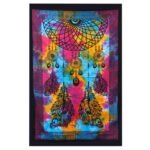 Ancient Wisdom Single Cotton Bedspread + Wall Hanging - Dreamcatcher