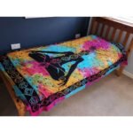 Ancient Wisdom Single Cotton Bedspread + Wall Hanging – Chakra Buddha - Image 2