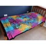 Ancient Wisdom Single Cotton Bedspread + Wall Hanging - Peaceful Buddha - Image 4