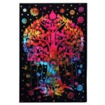 Ancient Wisdom Double Cotton Bedspread + Wall Hanging – Bodhi Tree