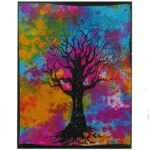 Ancient Wisdom Handcrafted Cotton Wall Art (112 x 78cm) – Tree of Strength