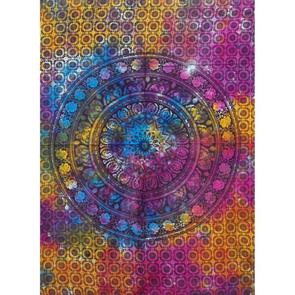 Ancient Wisdom Cotton Wall Art (78x112cm) – Mandala Elephant