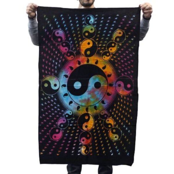 Ancient Wisdom Cotton Wall Art (78x112cm) – Ying Yang