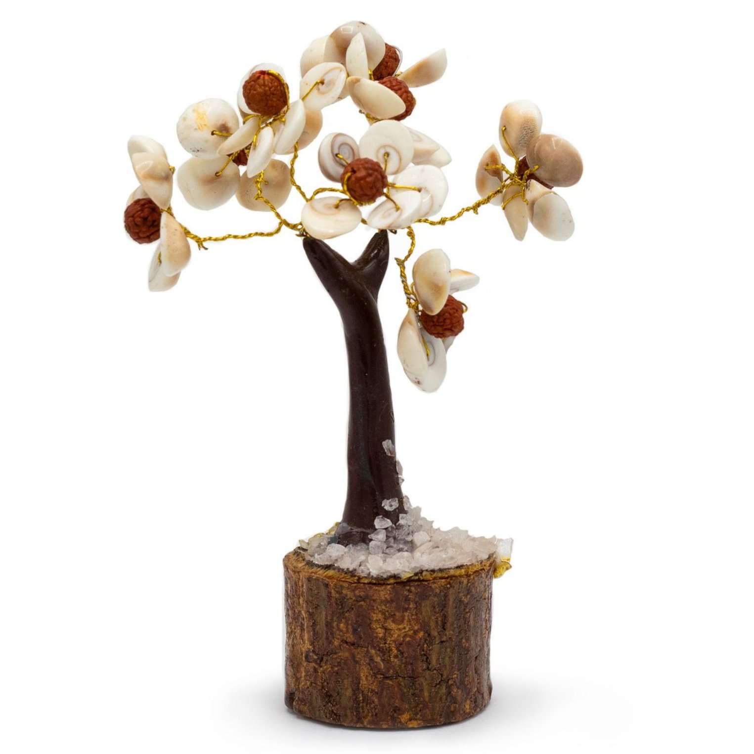 GCC-03 Ancient Wisdom 45 Stones Medium Gomati Chakra Circle Stone Tree with Rudraksha Ancient Wisdom 45 Stones Medium Gomati Chakra Circle Stone Tree with Rudraksha - Image 1