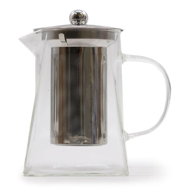 Ancient Wisdom 750ml Glass Tower Shaped Infuser Teapot