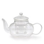 Ancient Wisdom 400ml Glass Round Pearl Infuser Teapot