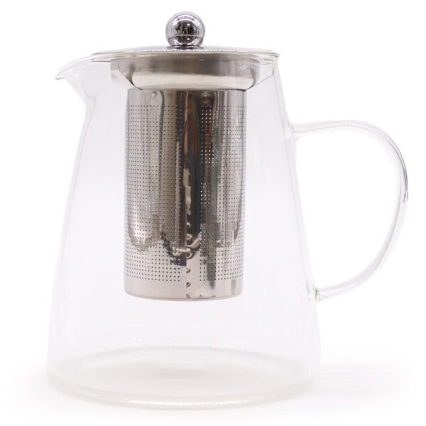 Ancient Wisdom 950ml Glass Flask Shaped Infuser Teapot