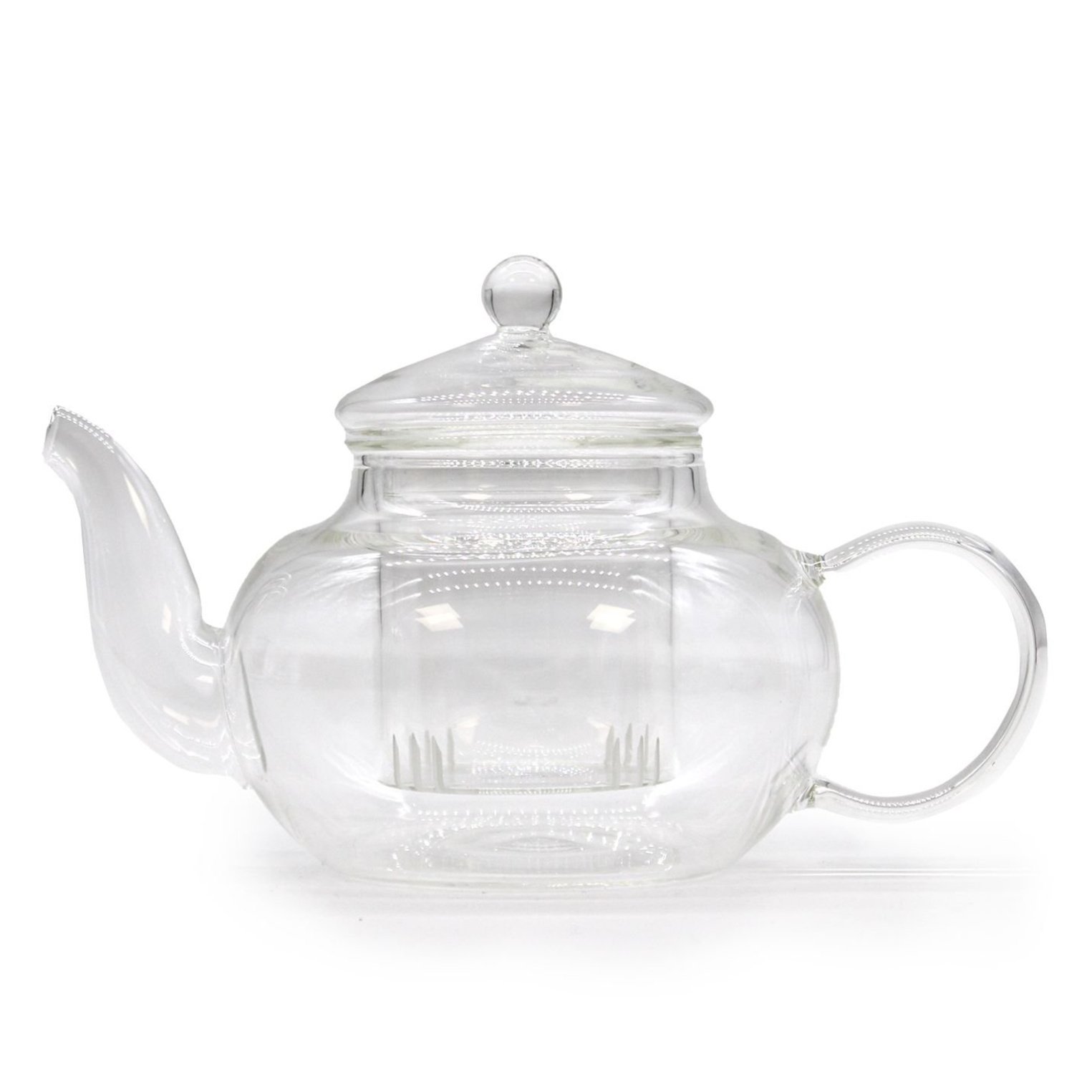 GTeaP-10 Ancient Wisdom 400ml Glass Round Pearl Infuser Teapot Ancient Wisdom 400ml Glass Round Pearl Infuser Teapot - Image 1