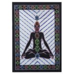 Ancient Wisdom Handbrushed Cotton Wall Art - Chakra Buddha