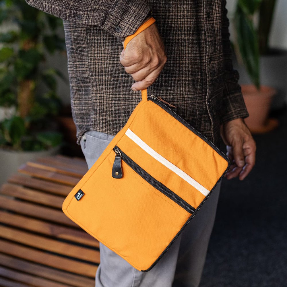 LTB-01 Hop Hare Cotton Canvas Tablet Pouch – Orange