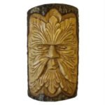 Ancient Wisdom Large Green Man Tree Trunk Carving