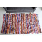 Ancient Wisdom Large Handmade Velvet & Cotton Indian Rug (105 x 185cm)
