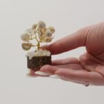 Ancient Wisdom 15 Stones Small Gomati Chakra Circle Stone Tree with Rudraksha - Image 2