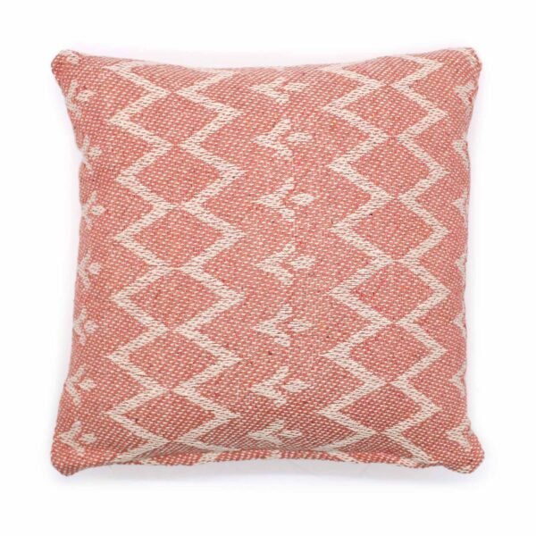 Ancient Wisdom Classic Cotton Cushion Cover – Jaggered Pink