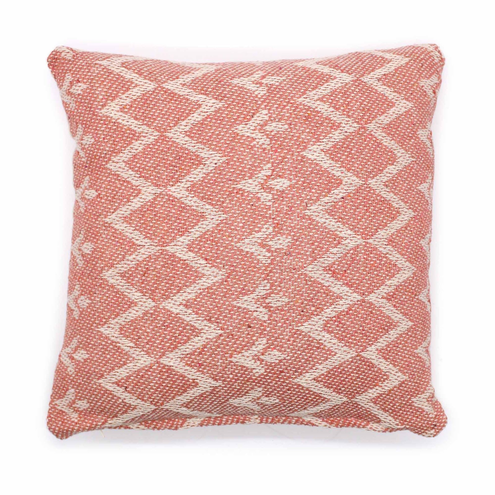 bG9jYWw6Ly9tZWRpYS85Ry80RC82MFIzMEMxRzZSVks0RDlHLzcxZjIyNTA4LmpwZWc.jpg Ancient Wisdom Classic Cotton Cushion Cover – Jaggered Pink - Image 1