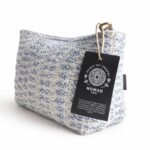 Ancient Wisdom Nomad Sari Indian Jacquard Toiletry Bag - Indigo Echo - Image 5
