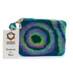 Ancient Wisdom Set of 3 Natural Felt Zipper Pouches – Psychedelic Design - Image 3
