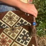 Ancient Wisdom Chocolate Brown Kilim Festival Messenger Bag - Image 4