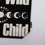 Nomad Sari Black & Natural Iconic Classic Cotton Tote Bag – Stay Wild, Mood Child - Image 2