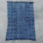 Ancient Wisdom Handmade Cotton Indigo Throw (170x120cm) – Namoona Waves - Image 4