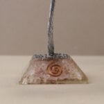 Ancient Wisdom Large Rose Quartz Gemstone Tree (160 Stones) On Orgonite Base - Image 3
