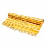 Ancient Wisdom Premium Quality Cotton Room Rag Rug (150x90cm) – Sunrise Oranges